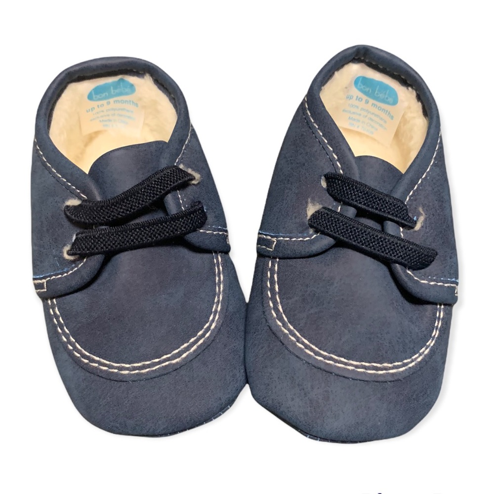 NWOT | Bon Bebe’ | Baby | Booties/Shoes | Navy Suede | Up to 9 Months